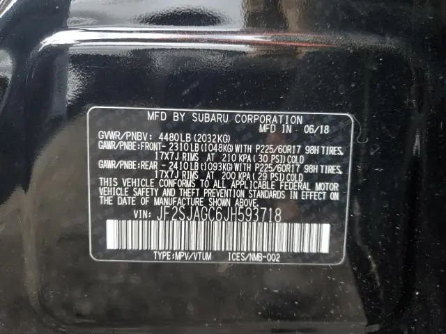 2018 SUBARU FORESTER 2.5I PREMIUM  