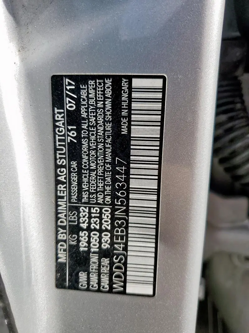 2018 MERCEDES-BENZ CLA 250  