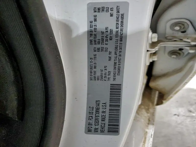 2021 RAM 1500 BIG HORN/LONE STAR  