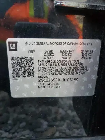 2020 CHEVROLET IMPALA LT  