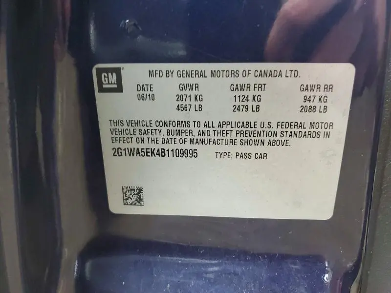 2011 CHEVROLET IMPALA LS  