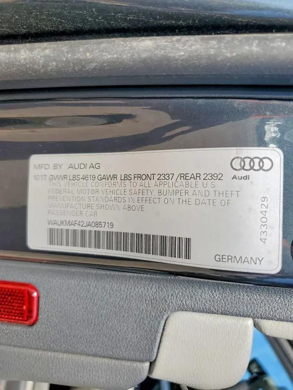 2018 AUDI A4 PREMIUM  