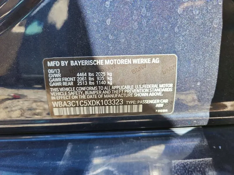 2013 BMW 328 I SULEV  