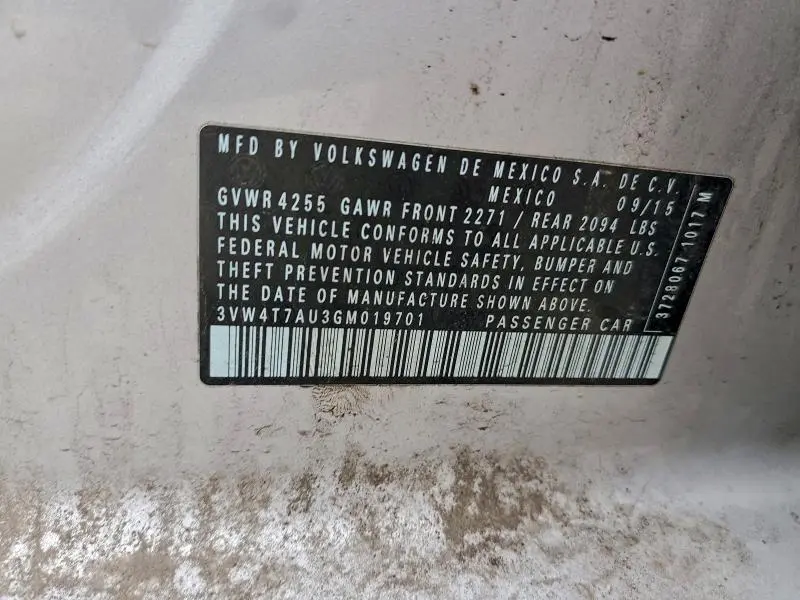 2016 VOLKSWAGEN GTI S/SE  