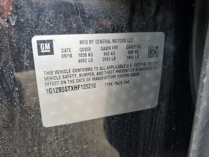 2017 CHEVROLET MALIBU LS  