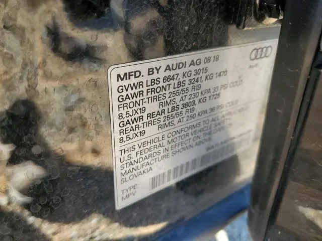 2019 AUDI Q7 PREMIUM PLUS  