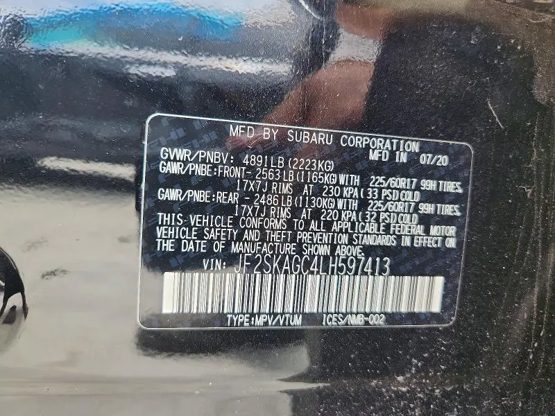 2020 SUBARU FORESTER PREMIUM  