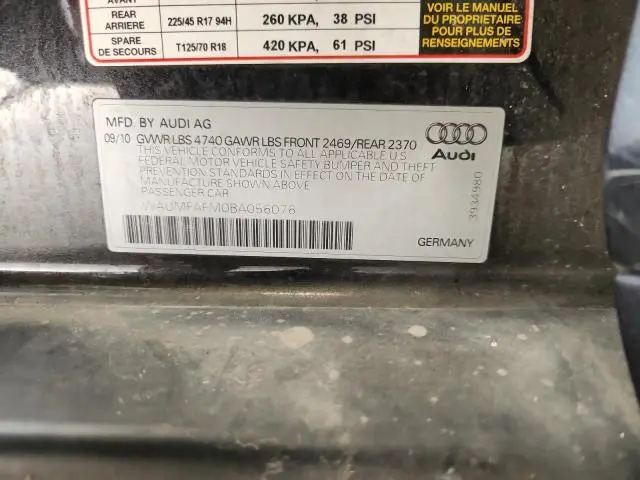 2011 AUDI A3 PREMIUM PLUS  
