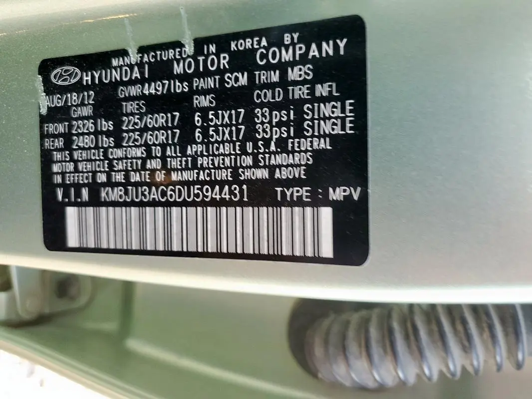 2013 HYUNDAI TUCSON GLS  