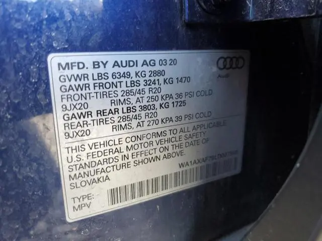 2020 AUDI Q7 PREMIUM  