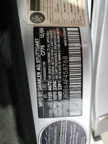 2010 MERCEDES-BENZ C 300 4MATIC  