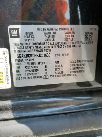 2015 BUICK ENCLAVE