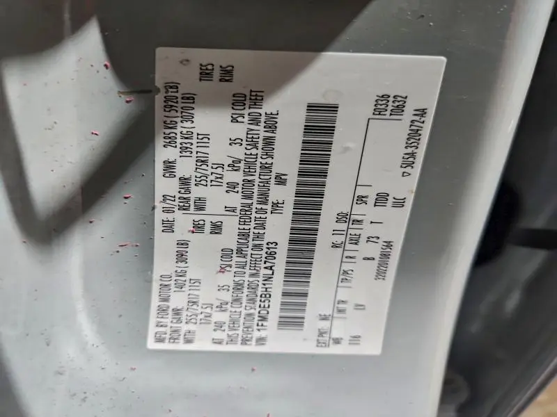 2022 FORD BRONCO BASE  