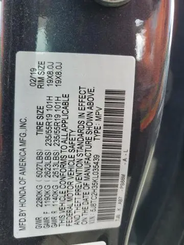 2019 ACURA RDX   