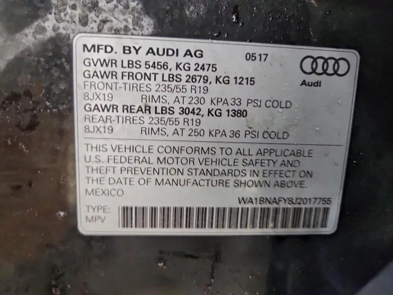 2018 AUDI Q5 PREMIUM PLUS  