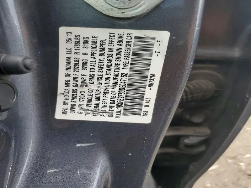 2013 HONDA CIVIC EX  