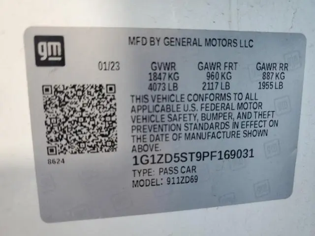 2023 CHEVROLET MALIBU LT  