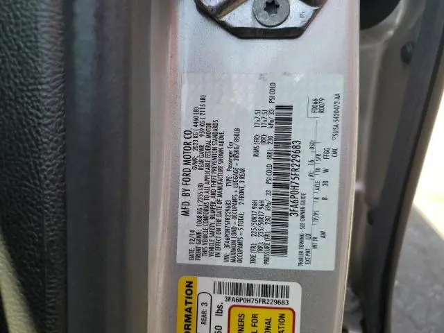 2015 FORD FUSION SE  