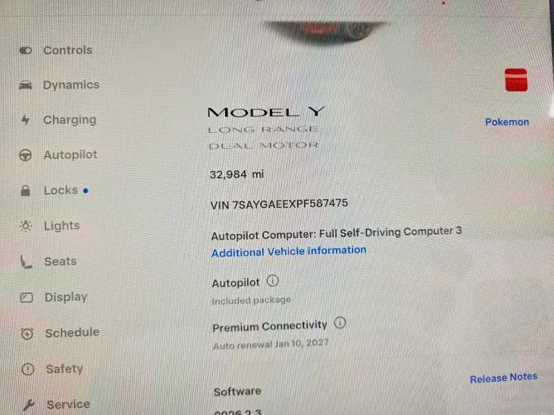2023 TESLA MODEL Y   