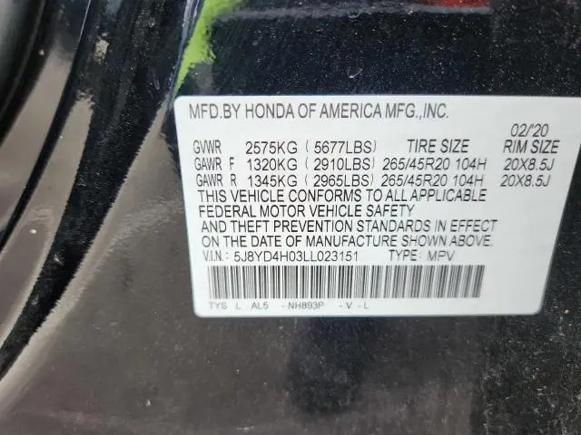 2020 ACURA MDX A-SPEC  