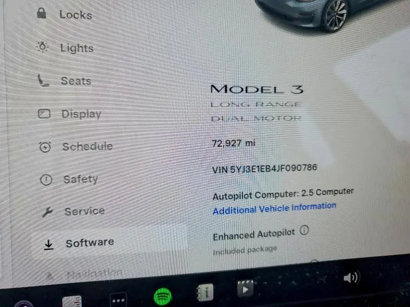 2018 TESLA MODEL 3   