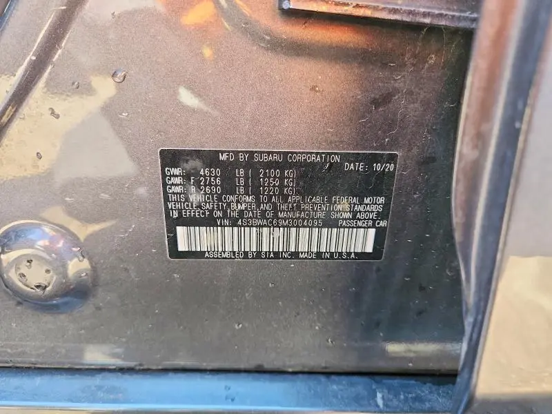 2021 SUBARU LEGACY PREMIUM  