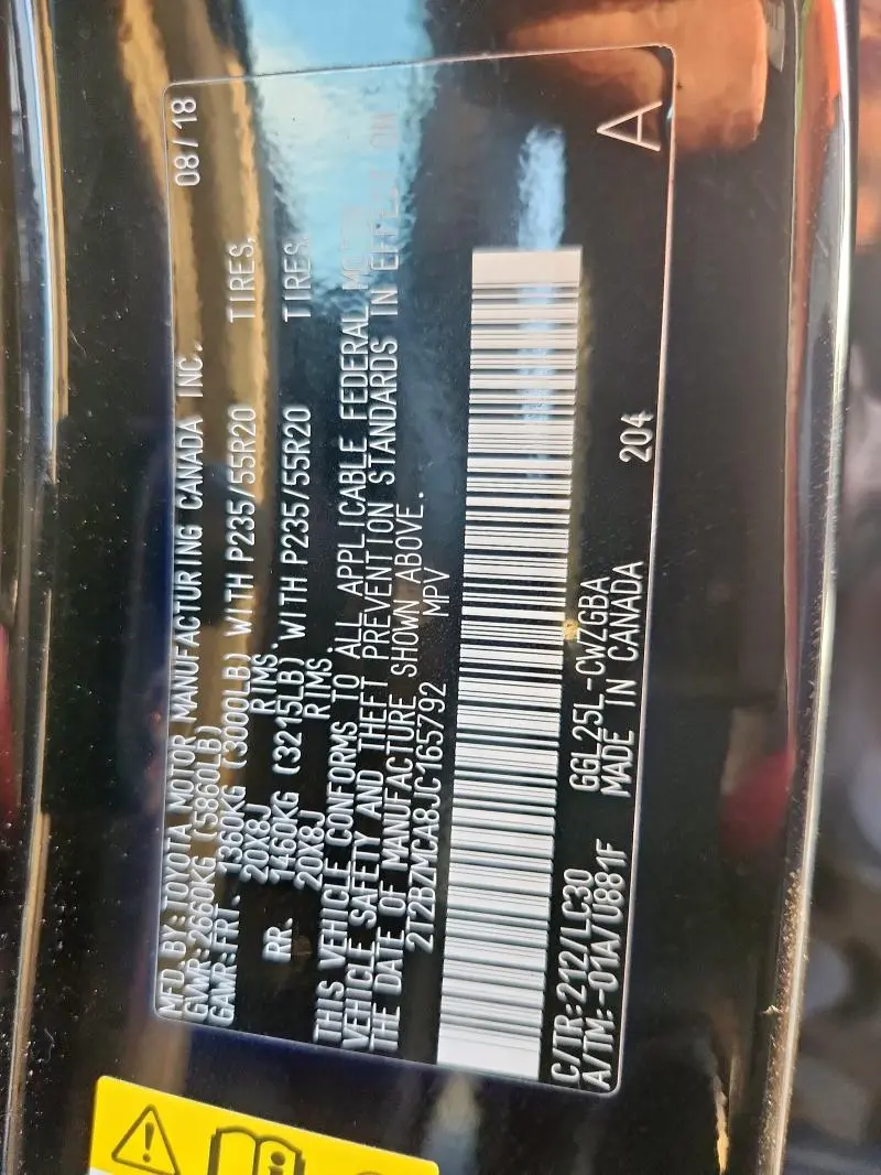 2018 LEXUS RX 350 BASE  