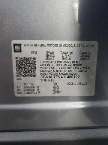 2018 GMC TERRAIN SLE  