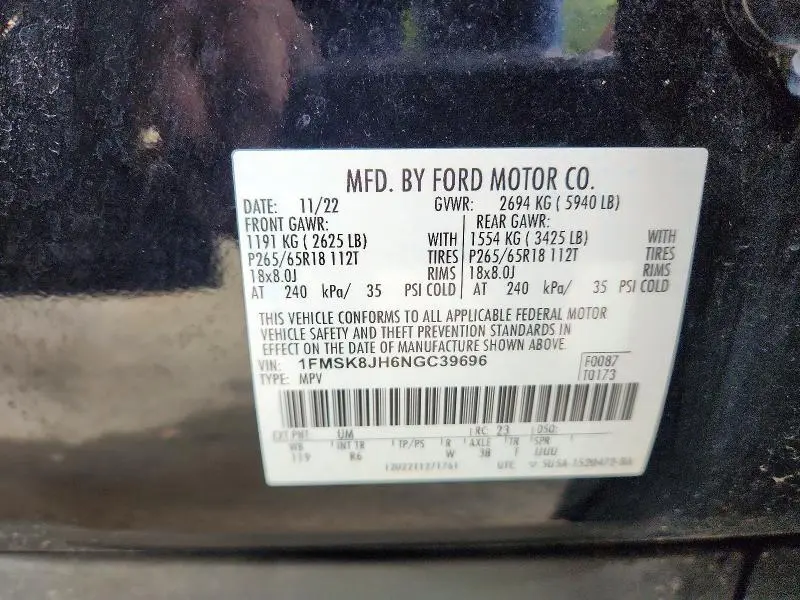 2022 FORD EXPLORER TIMBERLINE  
