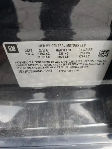 2013 CHEVROLET SONIC RS