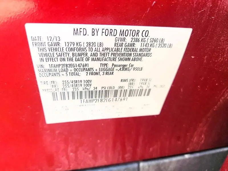 2014 FORD TAURUS LIMITED  