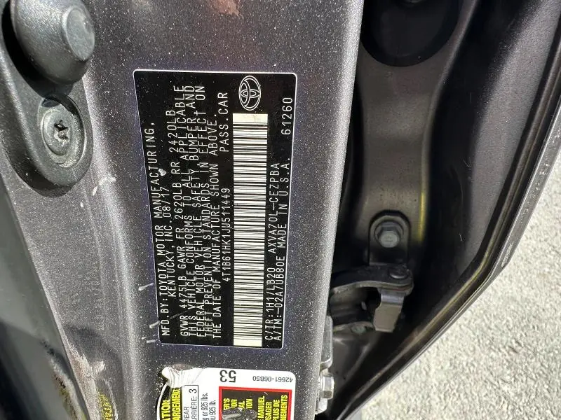 2018 TOYOTA CAMRY XSE  