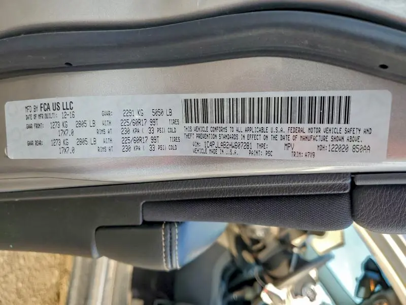 2017 JEEP CHEROKEE SPORT  