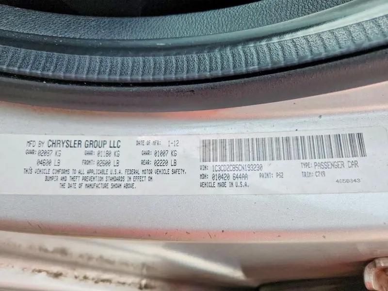 2012 DODGE AVENGER SXT  