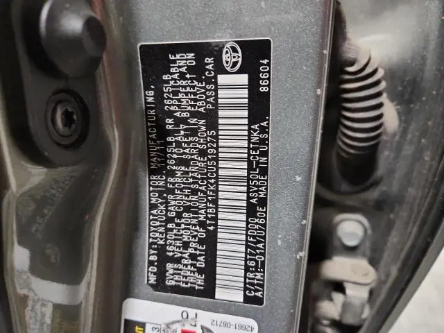 2012 TOYOTA CAMRY BASE  