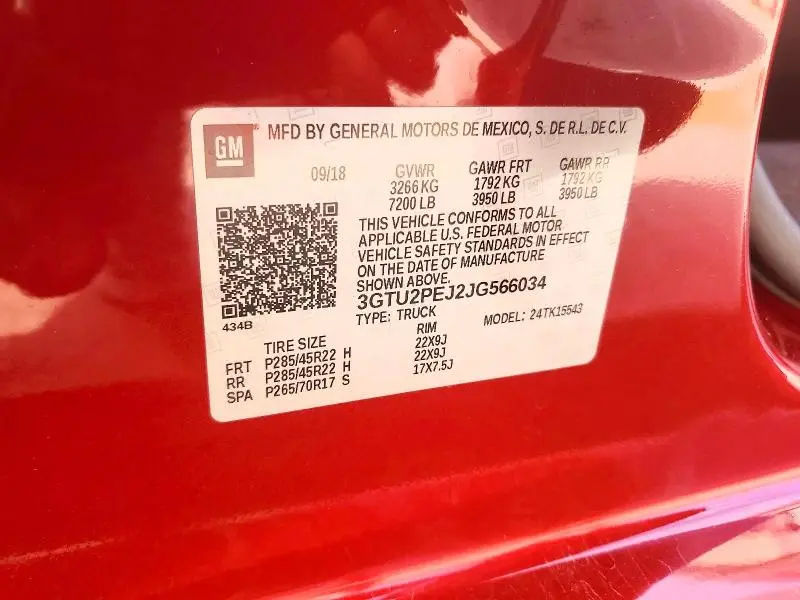 2018 GMC SIERRA K1500 DENALI  