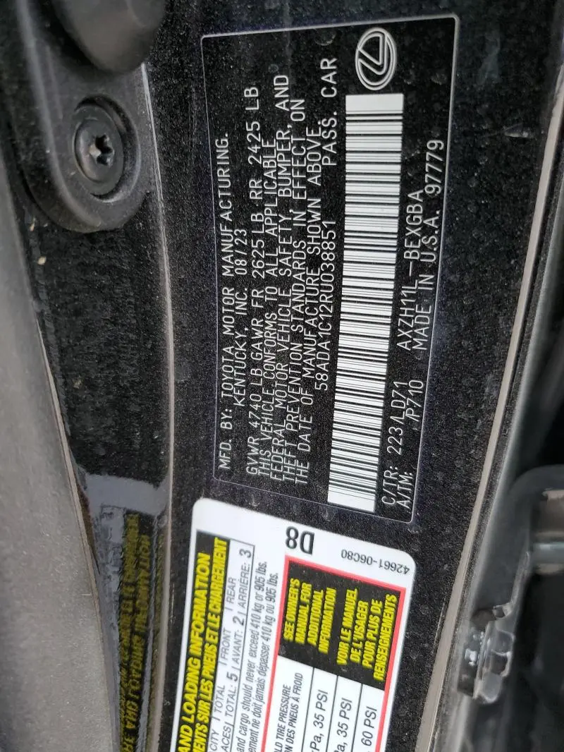 2024 LEXUS ES 300H BASE  