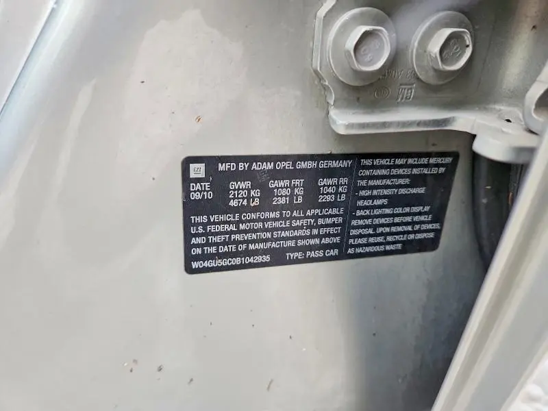 2011 BUICK REGAL CXL  