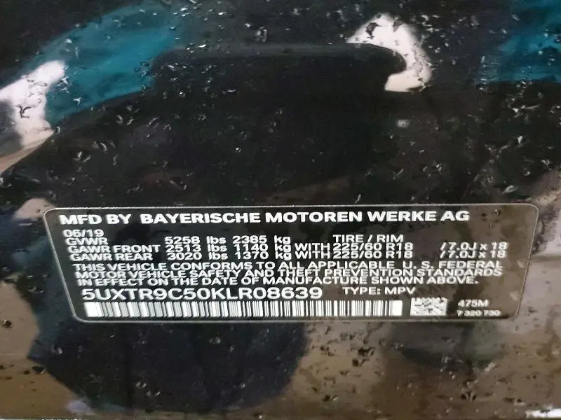 2019 BMW X3 XDRIVE30I  