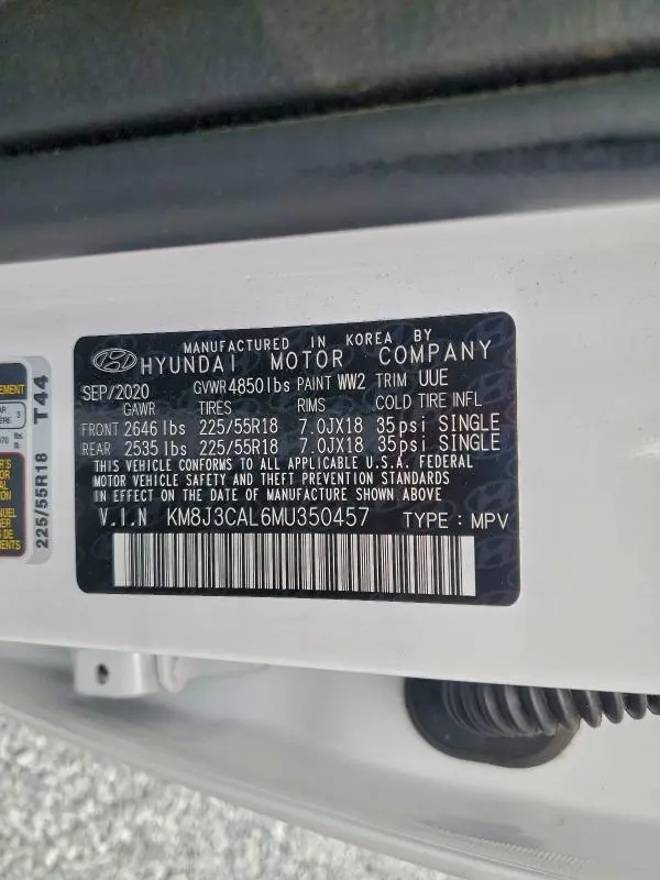 2021 HYUNDAI TUCSON LIMITED  