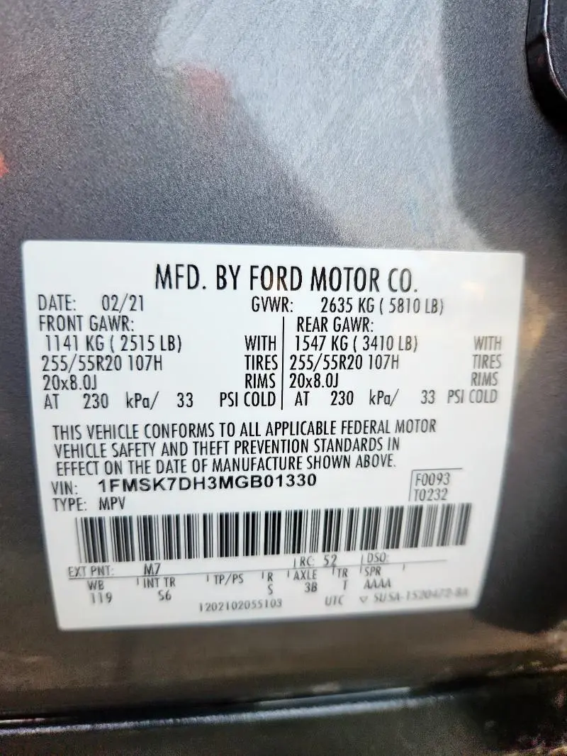 2021 FORD EXPLORER XLT  