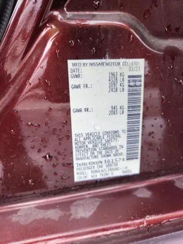 2023 NISSAN ALTIMA SV  