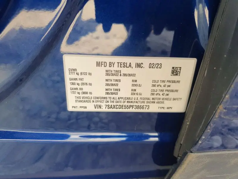 2023 TESLA MODEL X   