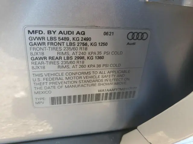 2021 AUDI Q5 PREMIUM