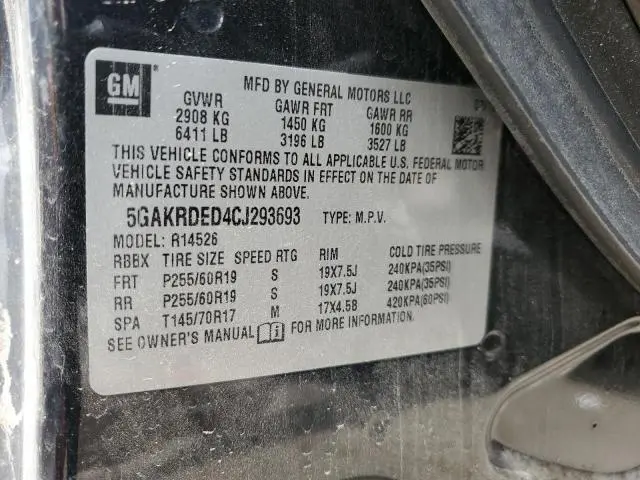 2012 BUICK ENCLAVE   