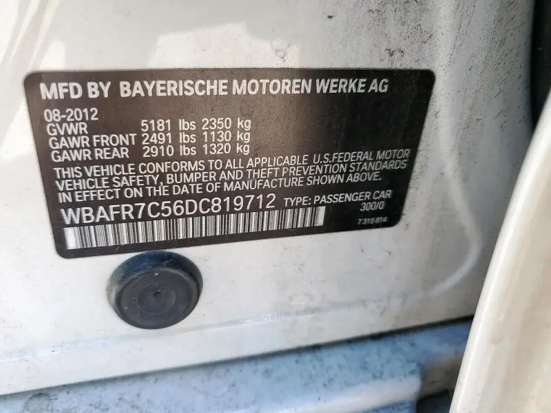 2013 BMW 535 I  
