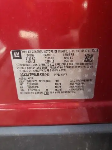 2018 GMC TERRAIN SLE  