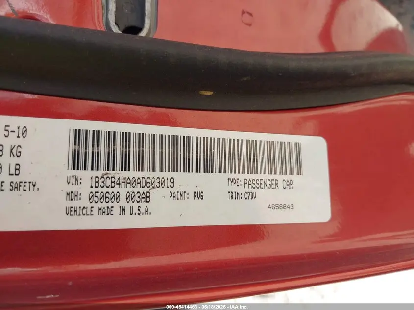 2010 DODGE CALIBER SXT