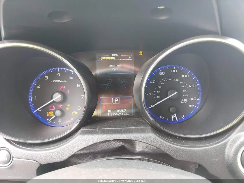 2016 SUBARU LEGACY 2.5I LIMITED