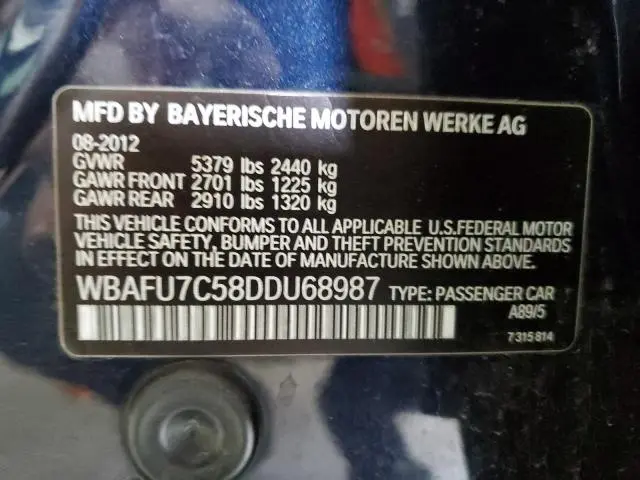 2013 BMW 535 XI  